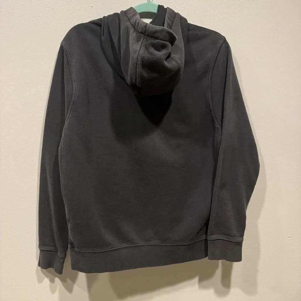 Nike Sportswear Club Sweatshirt Fleece Hooded Black Pullover Relaxed Men Small